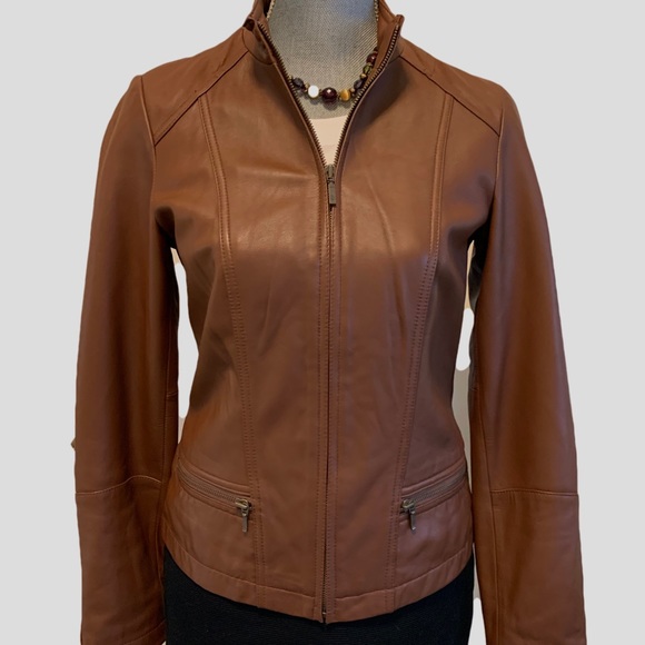 Genuine lamb leather Eddie Bauer jacket in great condition, soft to the … - Picture 1 of 11